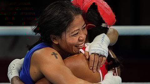Mary Kom and Ingrit Valencia