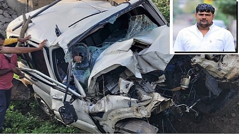 बीड जिल्ह्यातील केज-अंबाजोगाई रस्त्यावर अपघात. तरुण जागीच ठार