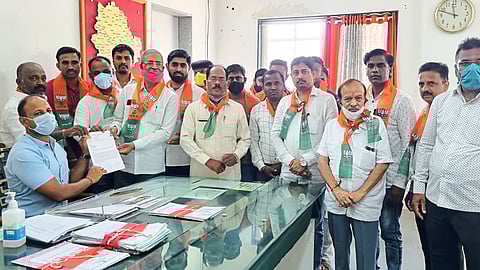 आमदार निलंबनाच्या निषेधार्थ मालेगावला भाजपचा आक्रोश