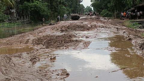 damaged road file photo