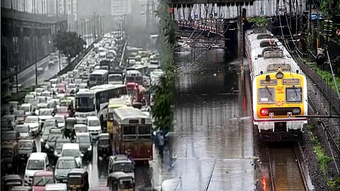 Mumbai-Rains-Local-Traffic-Jam