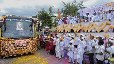 आषाढी वारी 2021 : नातेपुते येथे माउलींचे जल्लोषात स्वागत!