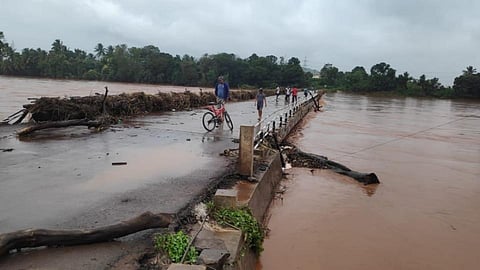 Heavy Rain In Tambave Village