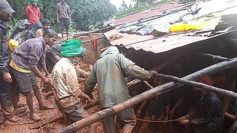 Landslide in Ambeghar