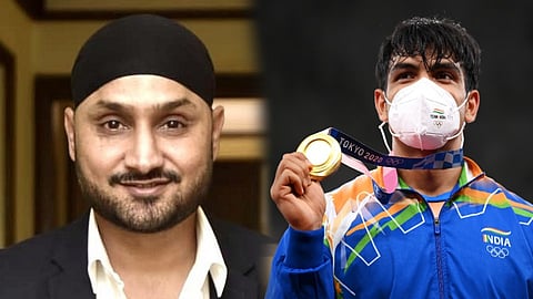 Neeraj-Gold-Harbhajan