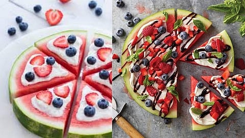 पायनपल नंतर आता वॉटरमेलन पिझ्झाची क्रेझ! पाहा व्हिडिओ