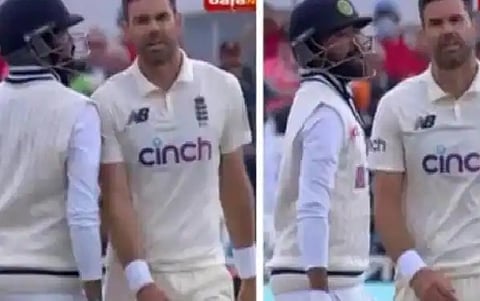 Mohammed Siraj and James Anderson