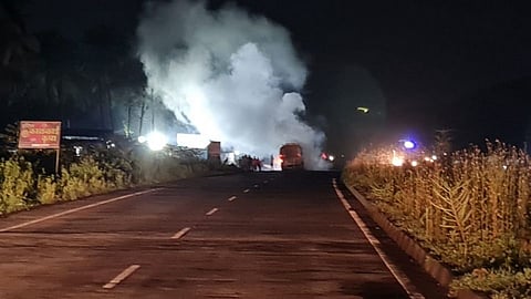 Chemical Tanker Fire