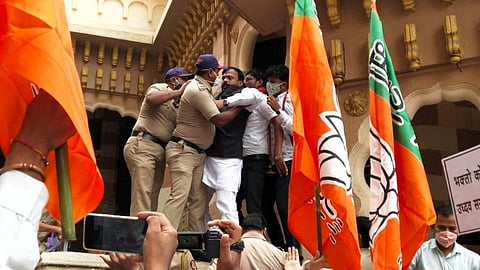 विठ्ठल मंदिरात घुसण्याचा भाजप कार्यकर्त्यांचा प्रयत्न !