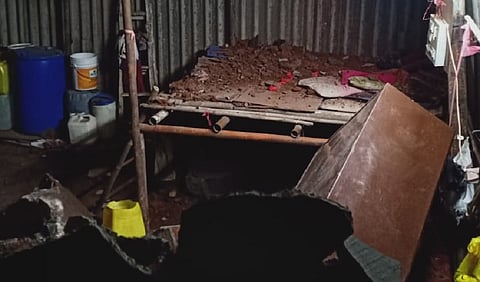 कळव्यात सहा घरांवर कोसळली दरड; 25 कुटुंबांचे स्थलांतर