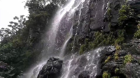 एकीव धबधबा पाहण्यासाठी गेलेली युवती दगडावर पडून जखमी