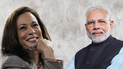 Kamala Harris and PM Narendra Modi