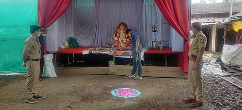 गणेशोत्सवाच्या पार्श्वभूमीवर जावळीत बॉम्ब शोधक पथकाची तपासणी