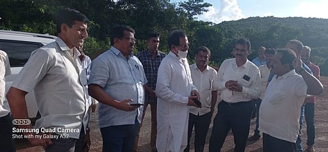 आडाळी एमआयडीसीची केंद्रीय मंत्री श्रीपाद नाईक यांच्याकडून पाहणी