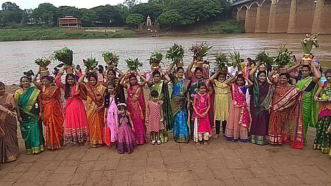 गौराई आली सोनपावलांनी! पाहा आगमनाचे फोटो