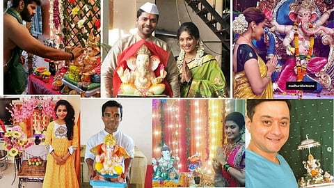 प्रथम तुला वंदितो! मराठी कलाकारांच्या घरी बाप्पाचा गजर