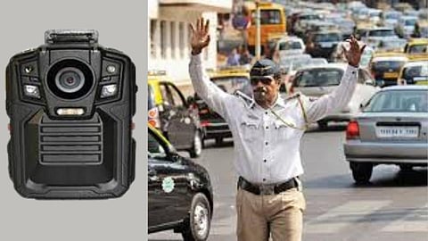 बेशिस्त वाहनधारकांनो सावधान! वाहतूक पोलिसांच्या शर्टावर आता बॉडी वोर्न कॅमेरा