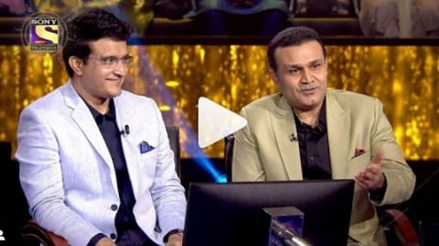 KBC च्या खेळात सेहवागनं घेतली दादाची फिरकी