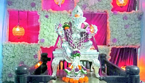 Ganesh Silver idol