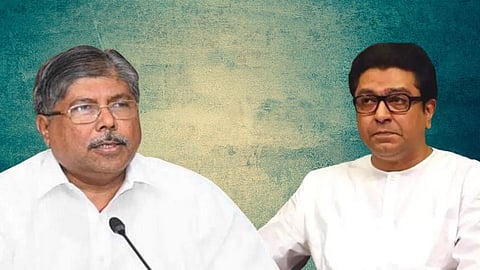 Chandrakant Patil and Raj Thackeray