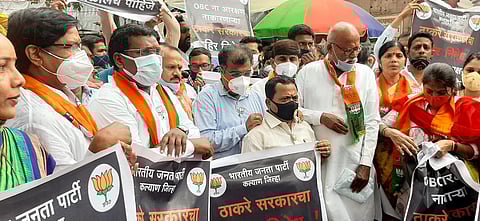 OBC Reservation : भाजपाचे कल्याण मध्ये सरकार विरोधात आंदोलन