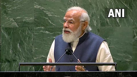 Modi in UN: मुलांनी बनवलेले 75 उपग्रह अंतराळात पाठवणार
