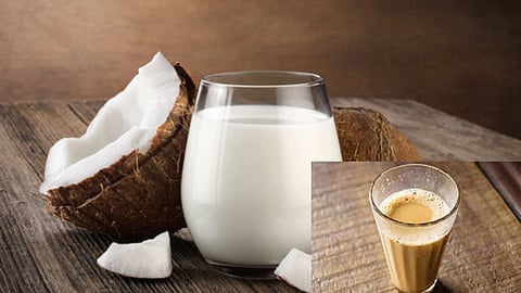 नारळ दूध चहा