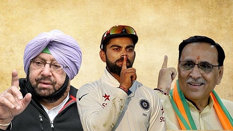Virat Kohli Amrinder singh and Vijay rupani Resigned