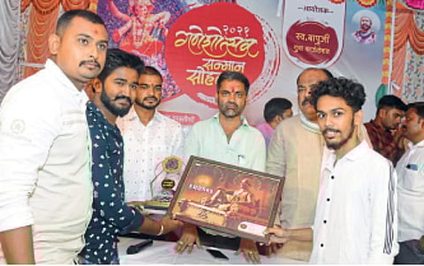 भडगाव येथे शिस्तप्रिय गणेश मंडळांचा सन्मान