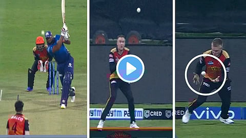 Video: पोलार्डचा 'रॉकेट-शॉट' रॉयच्या हातात जाणार इतक्यात...