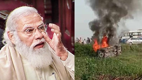 अश्रू ढाळणारे मोदी चिरडून ठार केलेल्या शेतकऱ्यांविषयी शांत का?