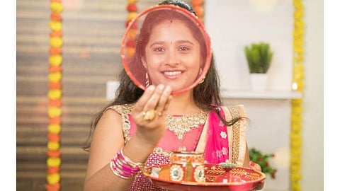 करवा चौथला खुलवा सौंदर्य