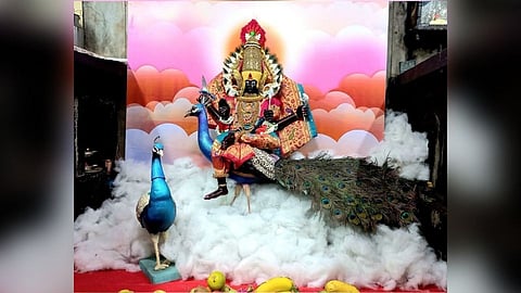 'श्री अंबाबाई'ची 'कौमारी' मातृका रूपात सालंकृत पूजा