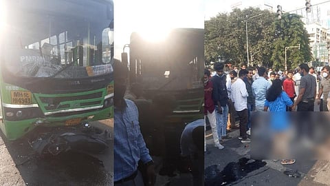पुणे-नगररोडवर BRT मार्गामध्ये पुन्हा अपघात; दुचाकीस्वार जखमी