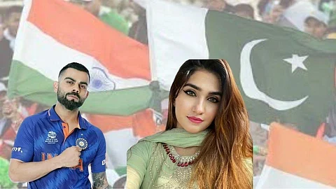 IND vs PAK : पाकिस्तानी भिडूची पत्नी कोहलीची जबऱ्या फॅन