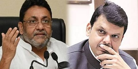 nawab malik-devendra fadnavis