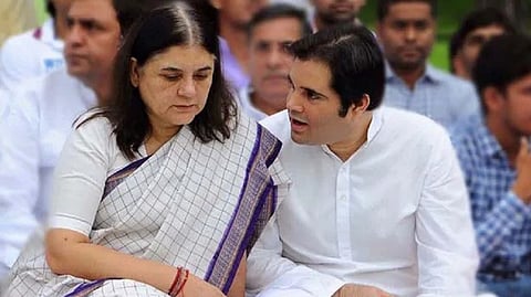 Varun Gandhi and Maneka Gandhi