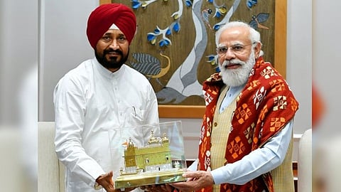 PM Narendra Modi and CM Charanjit Singh channi