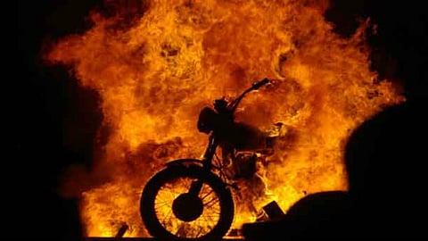 bike burning