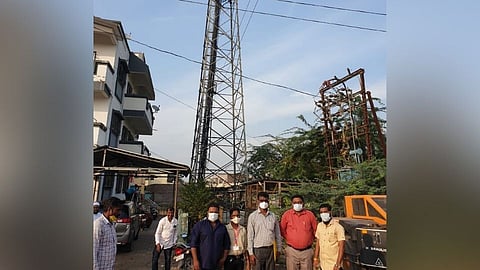 दौंड : थकबाकी वसुलीसाठी मोबाइल टॅावर सील