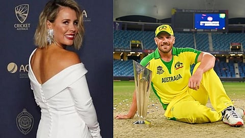 Amy Griffiths and Aaron Finch