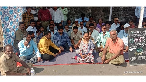 एसटी कर्मचाऱ्यांचा पिंपरीत आकांत