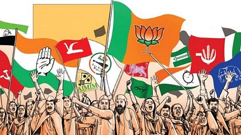 वंचित, बसप, रिपाइं, आप, मनसेचे दिसेना अस्तित्व!