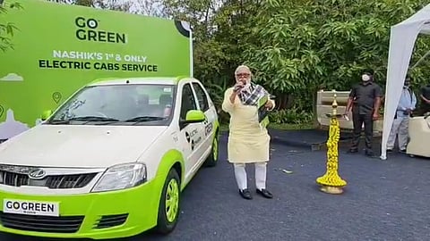 Chhagan Bhujbal - Electric cab