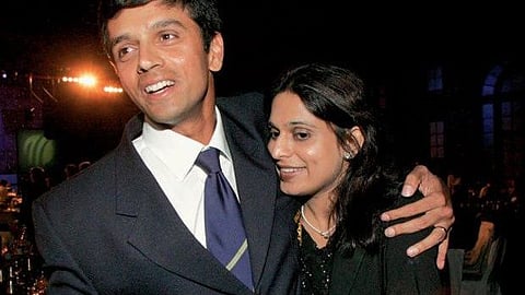 Rahul Dravid And His Wife