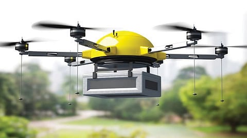 शहराच्या १३५ चौरस किलोमीटरचे ड्रोनद्वारे फोटो