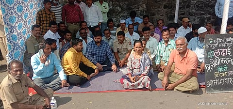 पिंपरी : एसटी महामंडळाचे कर्मचाऱ्यांचे बेमुदत उपोषण