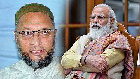 Asaduddin Owaisi And Narendra Modi