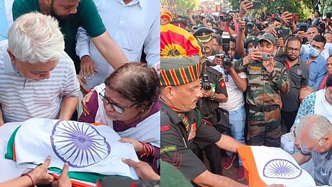 मणिपूर दहशतवादी हल्यात वीरमरण आलेल्या कर्नलच्या चिमुकल्याला श्रद्धांजली