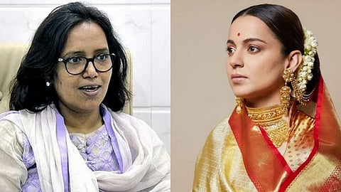 Varsha Gaikwad and Kangana Ranaut